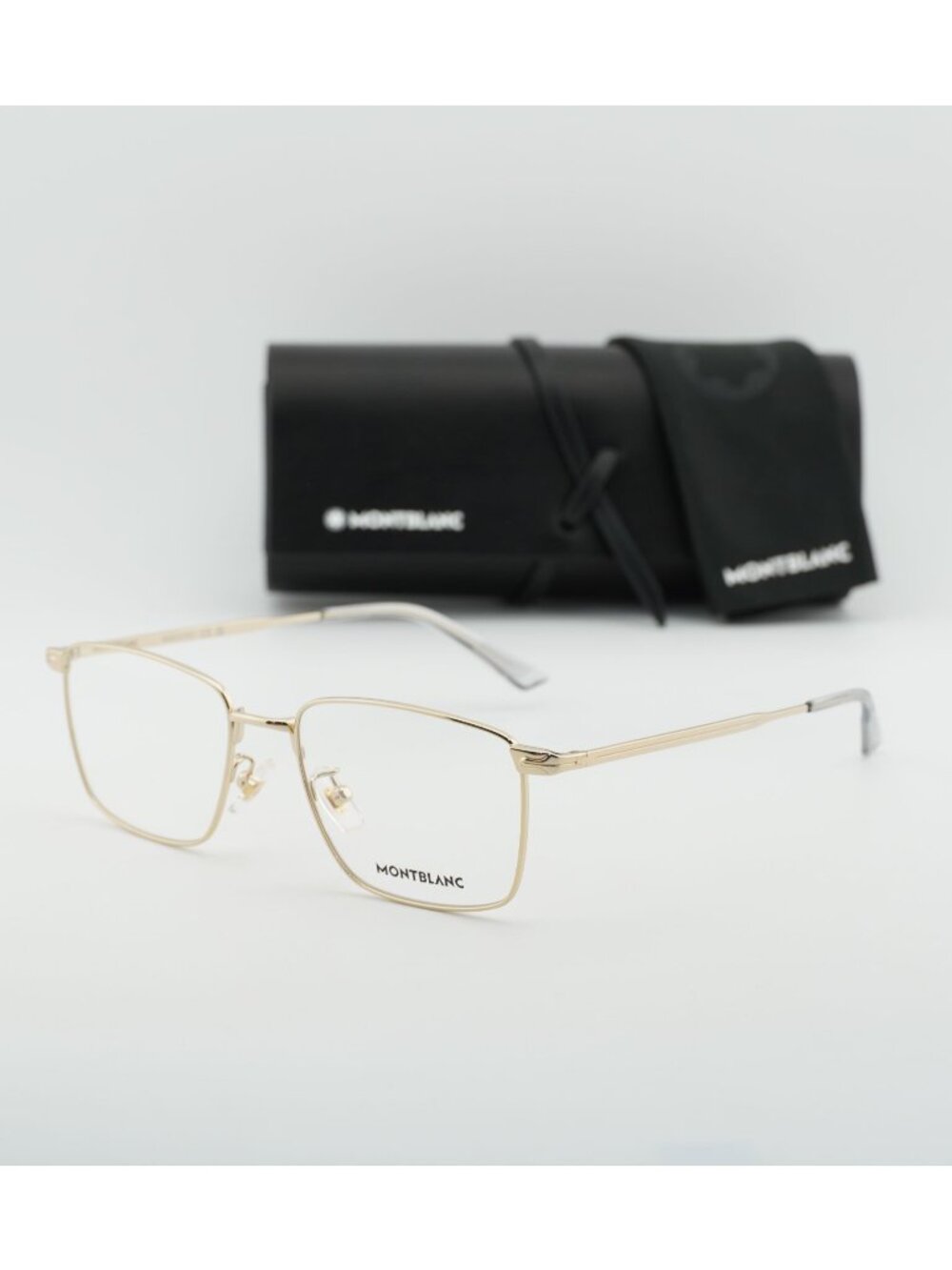 Montblanc MB0308O 001 Rectangle Eyeglasses 54mm – Gold